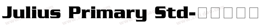 Julius Primary Std字体转换